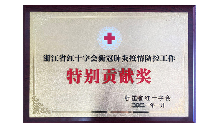 浙江省红十字会授予开云官方网页_开云（中国）“新冠疫情防控特别贡献奖”